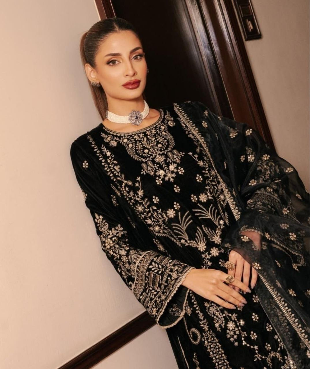 NEHAL — Eid Special Black Pakistani Salwar Kameez - Laksharaa Sarees