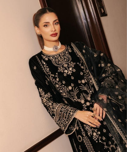 NEHAL — Eid Special Black Pakistani Salwar Kameez - Laksharaa Sarees