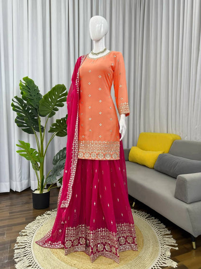 TISHA — Haldi Special Pallazo Suit - Laksharaa Sarees