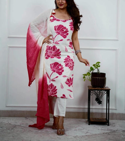 Comfy Cute Cotton Kurti Set