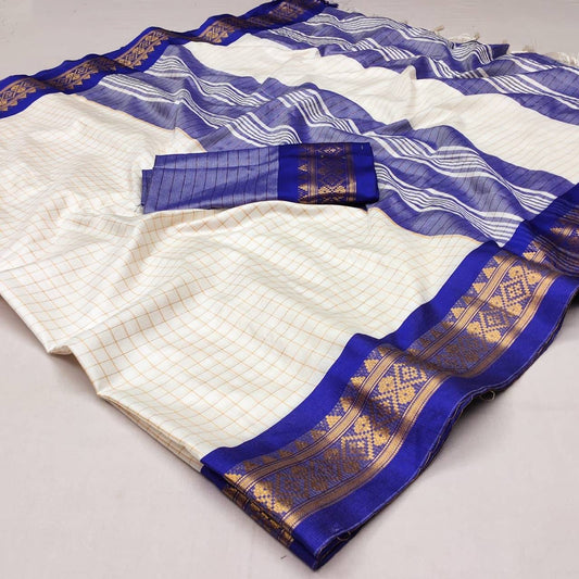 Bridesmaid Cotton Silk Saree