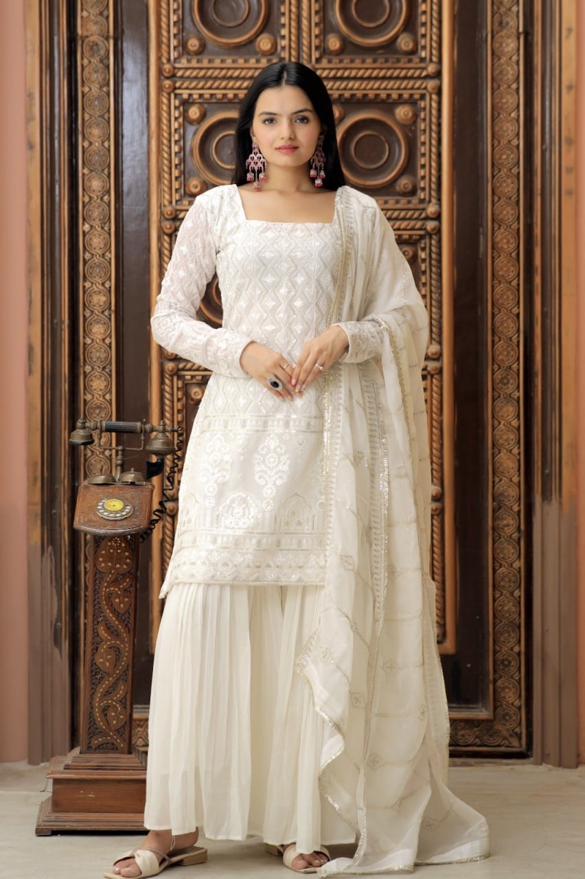 Aliyaa Lucknowi Sharara Set