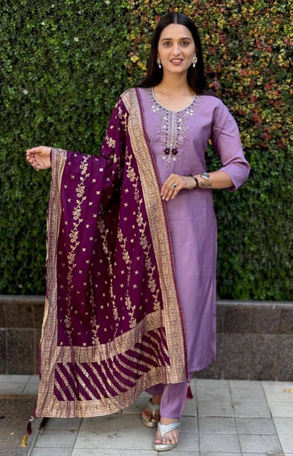 Purple Premium Kurta Suit