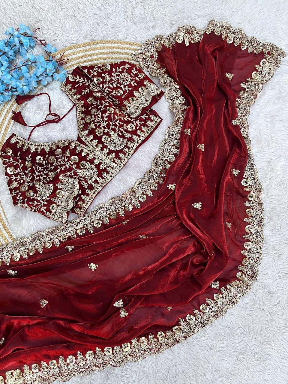 RUBINEE — Fandy silk x  Stitched Blouse