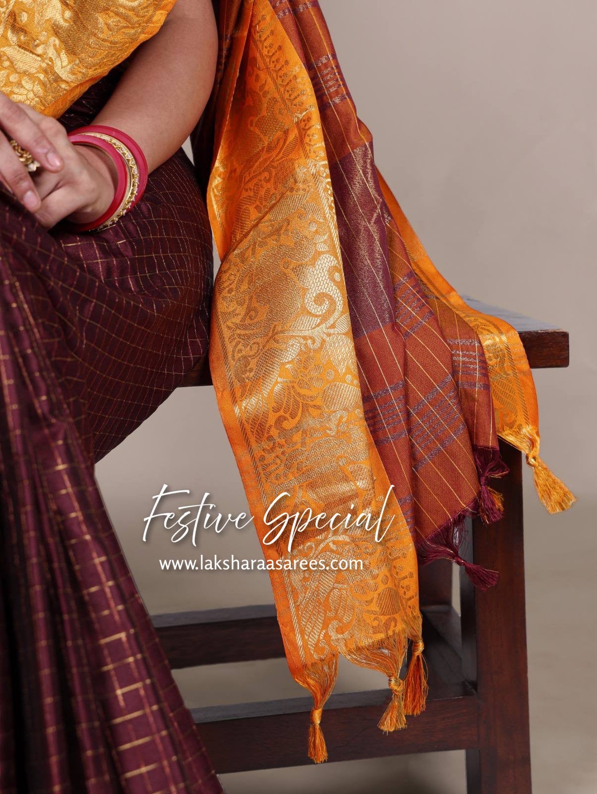 Chex Cotton Saree X Constrast Border