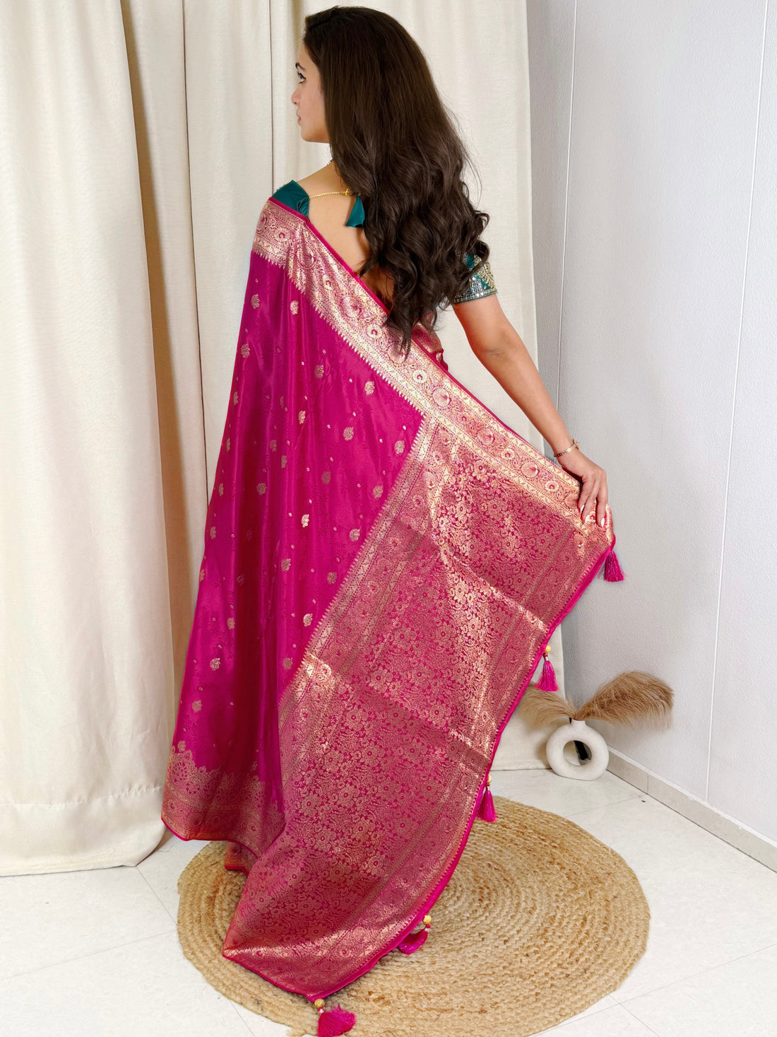 SAJINI —  Premium Banarasi Saree with Handwork Blouse