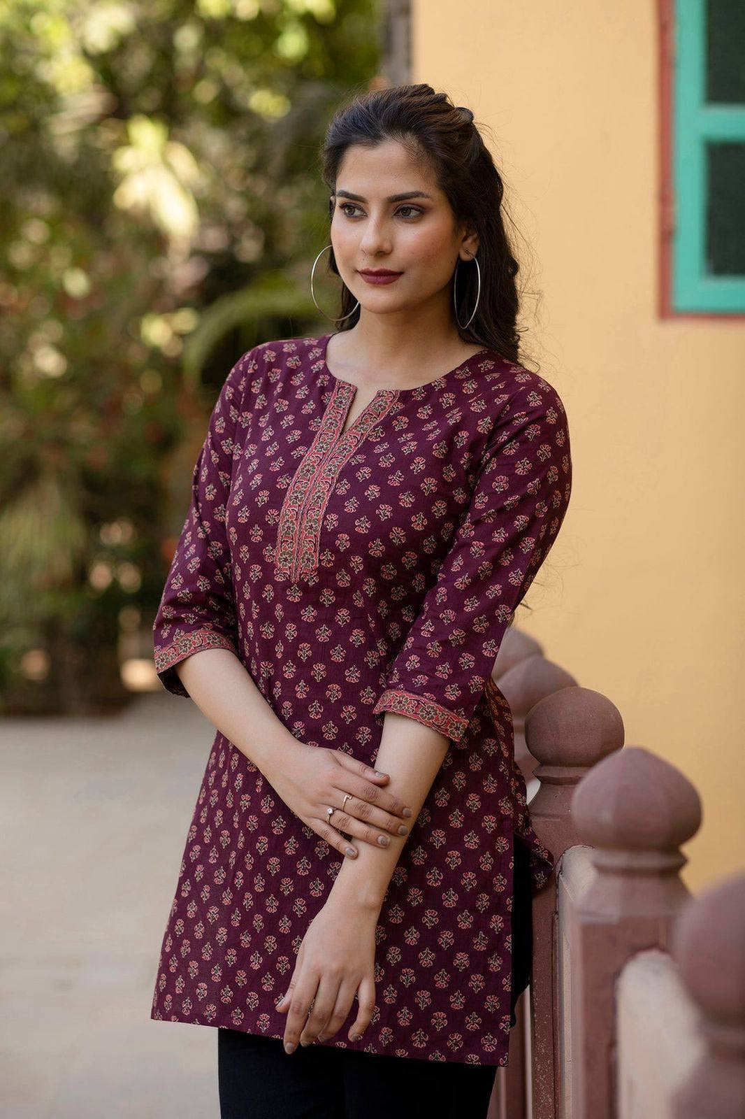 Simple Short Kurti Top