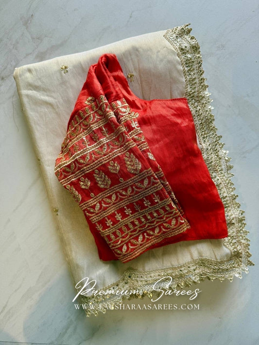 Grand Viscose Saree x Designer Blouse