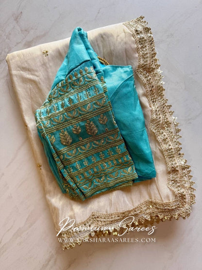 Grand Viscose Saree x Designer Blouse