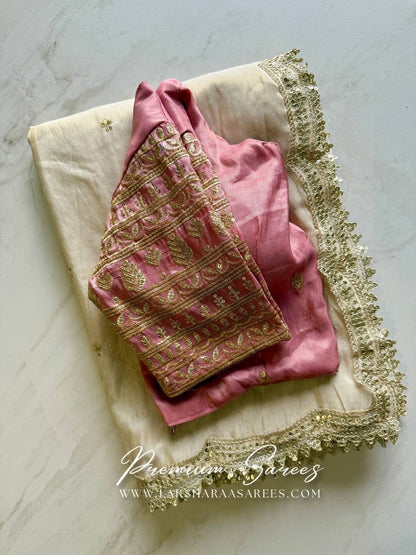 Grand Viscose Saree x Designer Blouse