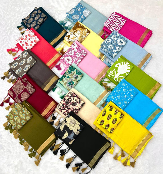 Diwali Special — Mul Cotton Sarees x Tassle Border 2.0
