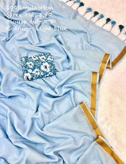 Diwali Special — Mul Cotton Sarees x Tassle Border 2.0
