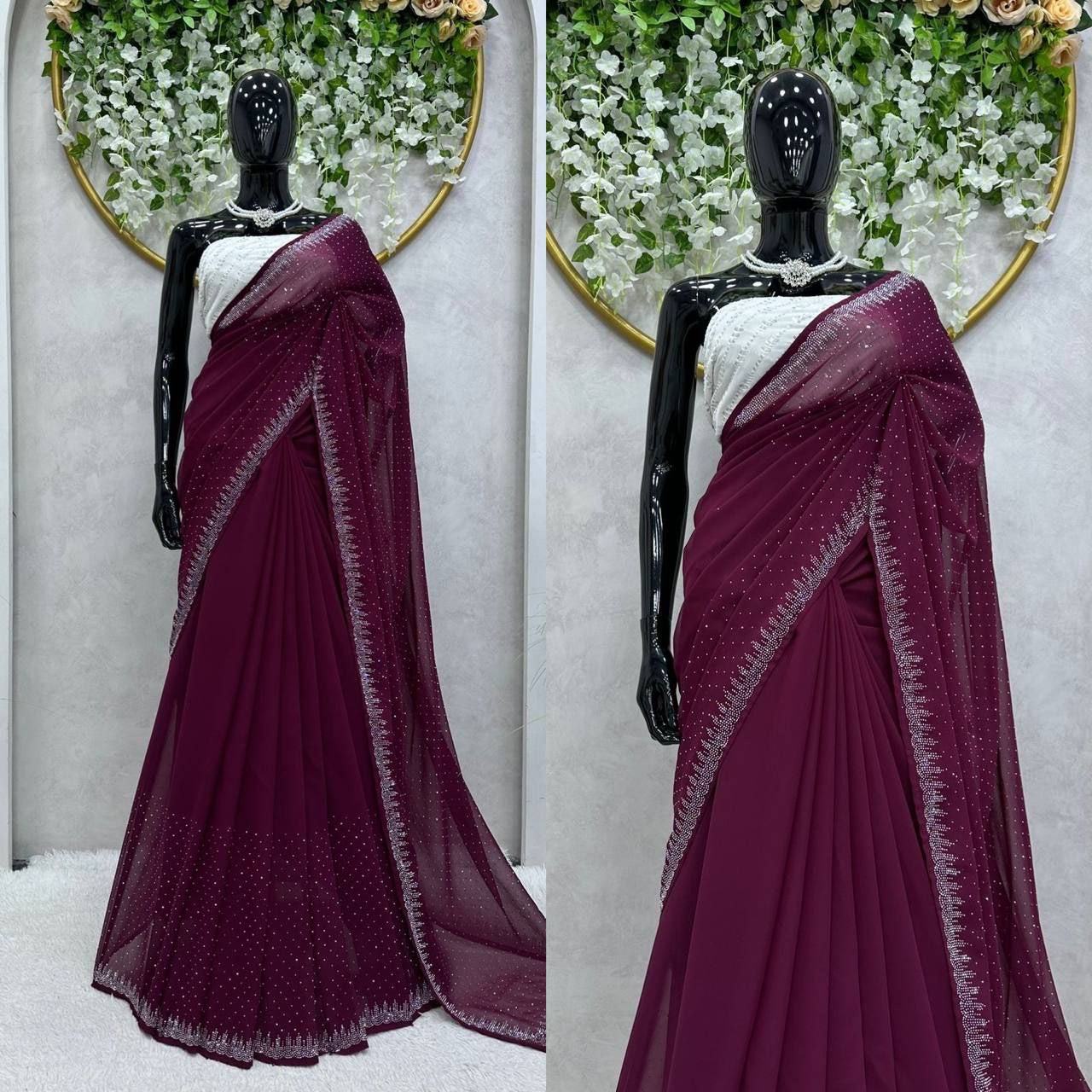 Ruyaa Partywear Georgette Saree