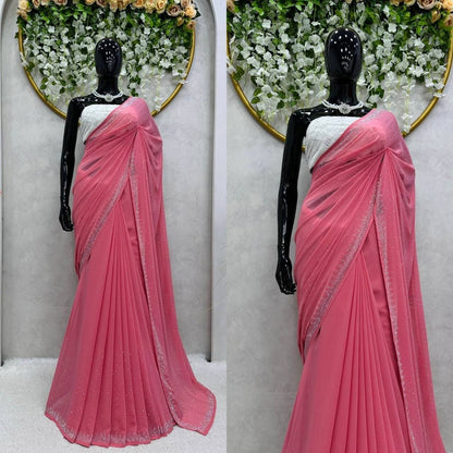 Ruyaa Partywear Georgette Saree