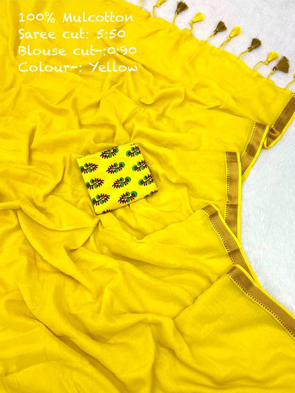 Diwali Special — Mul Cotton Sarees x Tassle Border 2.0