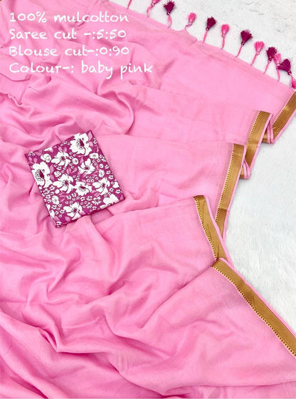 Diwali Special — Mul Cotton Sarees x Tassle Border 2.0