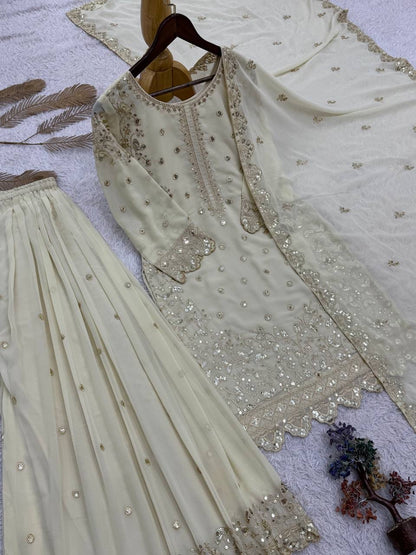 KAREEMA - Georgette Pallazo Suit - Laksharaa Sarees