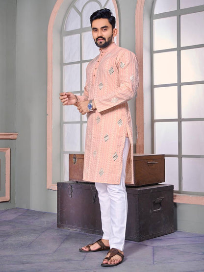 Exquisite thread work Men Kurta