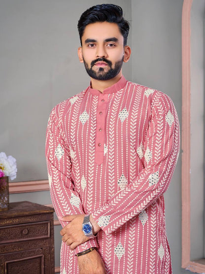 Exquisite thread work Men Kurta