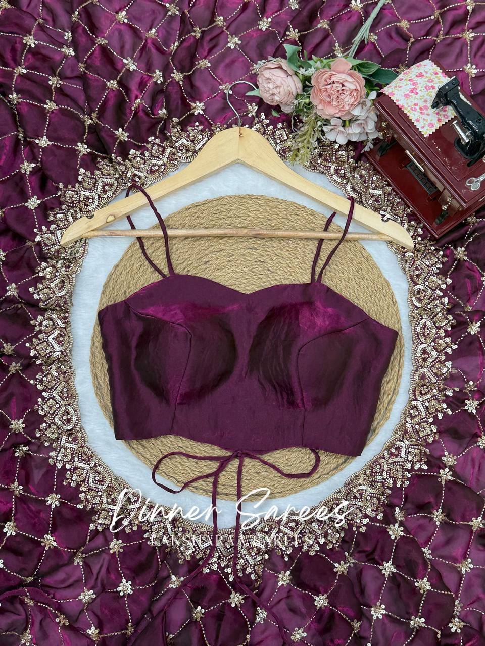 Laksharaa Sarees LAUREL Saree Wine Purple