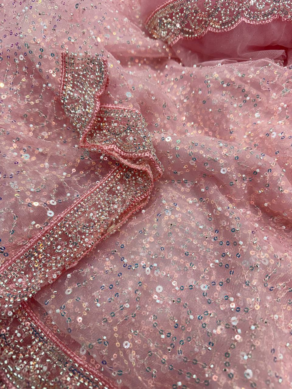 Laksharaa Sarees Partywear Net Saree Mixed Colors Detail