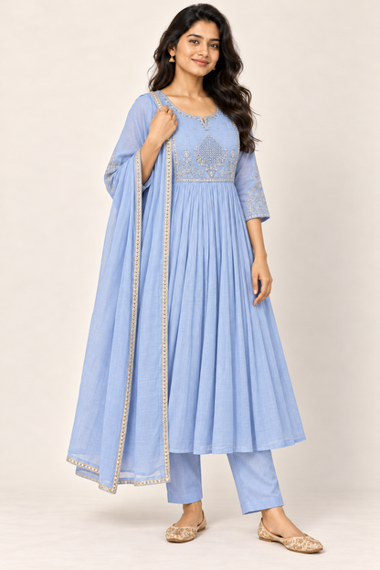 DIVIKA revised pose - Frost Blue