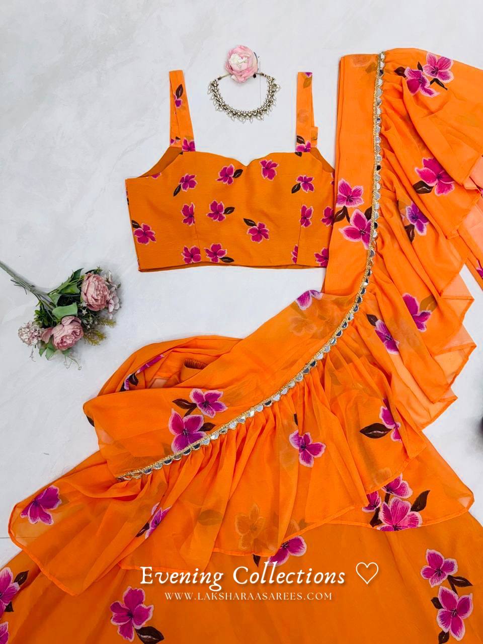 Laksharaa Sarees SOPHIA Orange