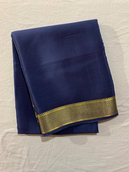 Mysore Crepe Saree x Small Border