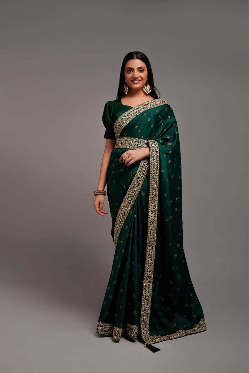 Meera 2.0 Georgette Saree with Grand Border