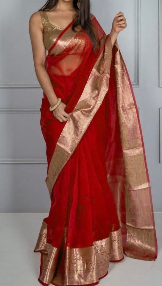 Arohi Baranasi Crepe Saree