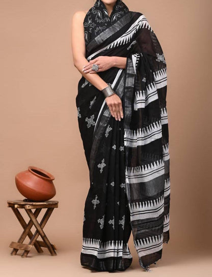 Comfy Linen Saree 1.0