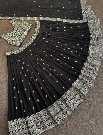 MISHA - Black Designer Lehenga