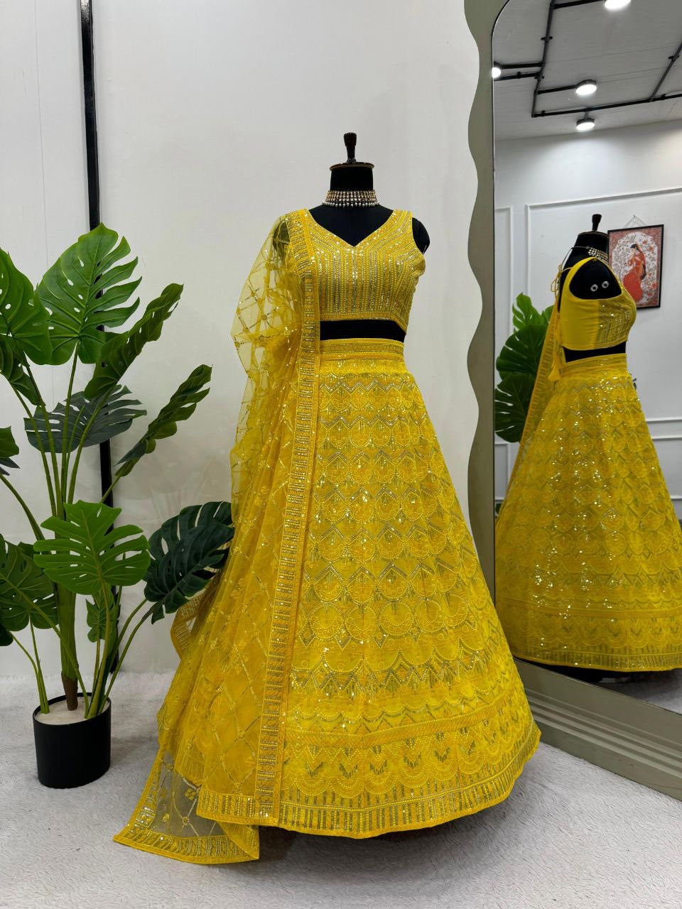 LINI- Yellow Premium Lehenga