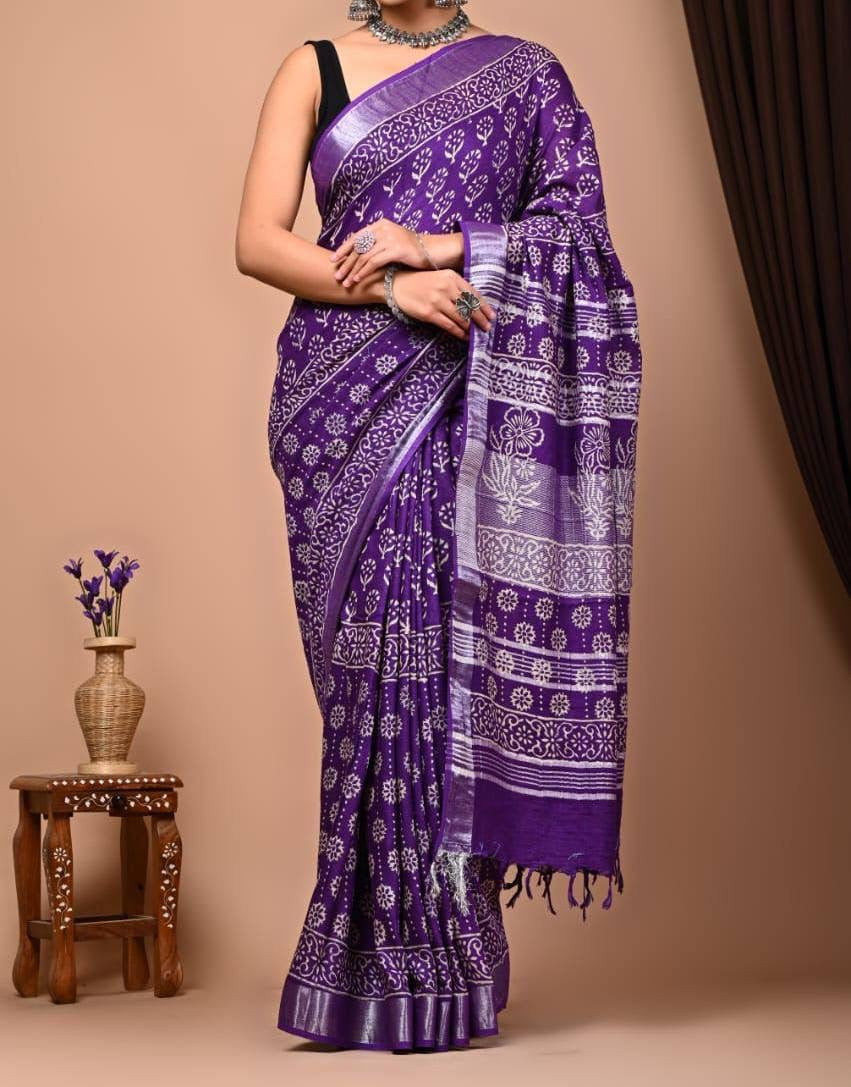 Comfy Linen Saree 1.0