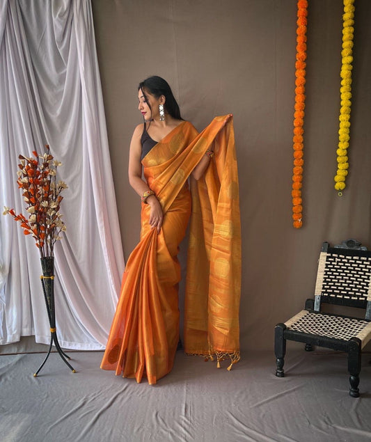 Aniya Dual Tone Tissue Silk Saree