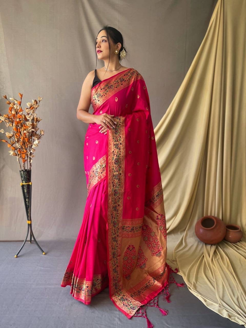 Soft Silk Saree with Gorgeous Borderwork