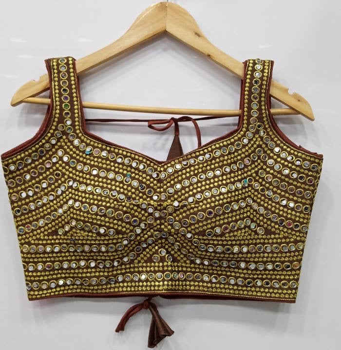 Mirror Work Readymade Partywear Blouse