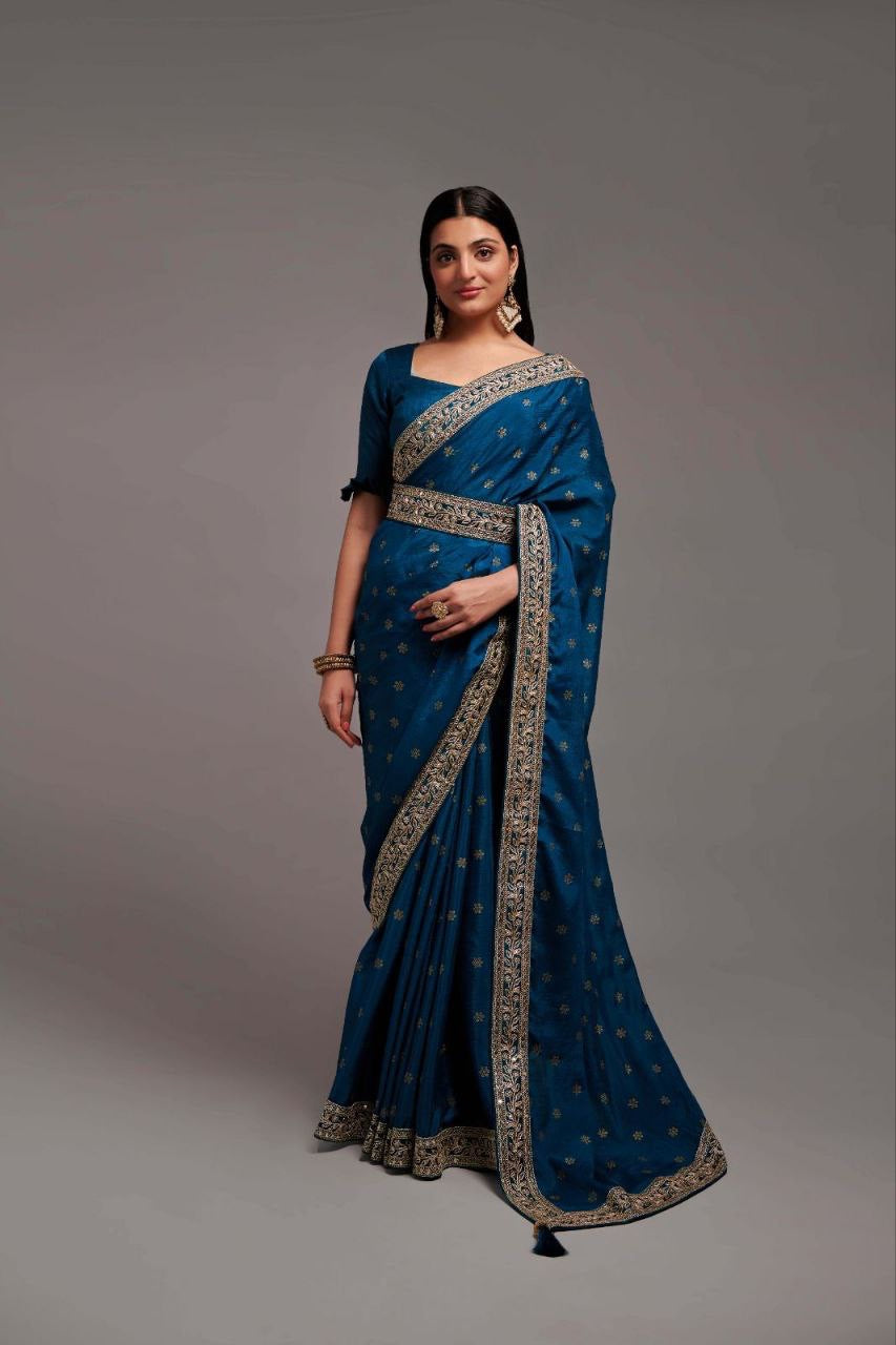 Meera 2.0 Georgette Saree with Grand Border