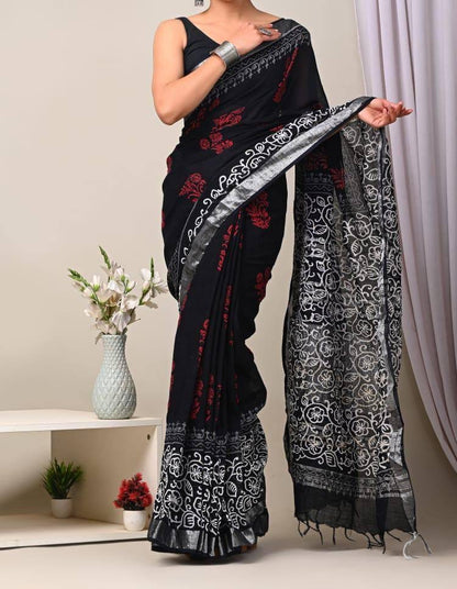 Comfy Linen Saree 1.0