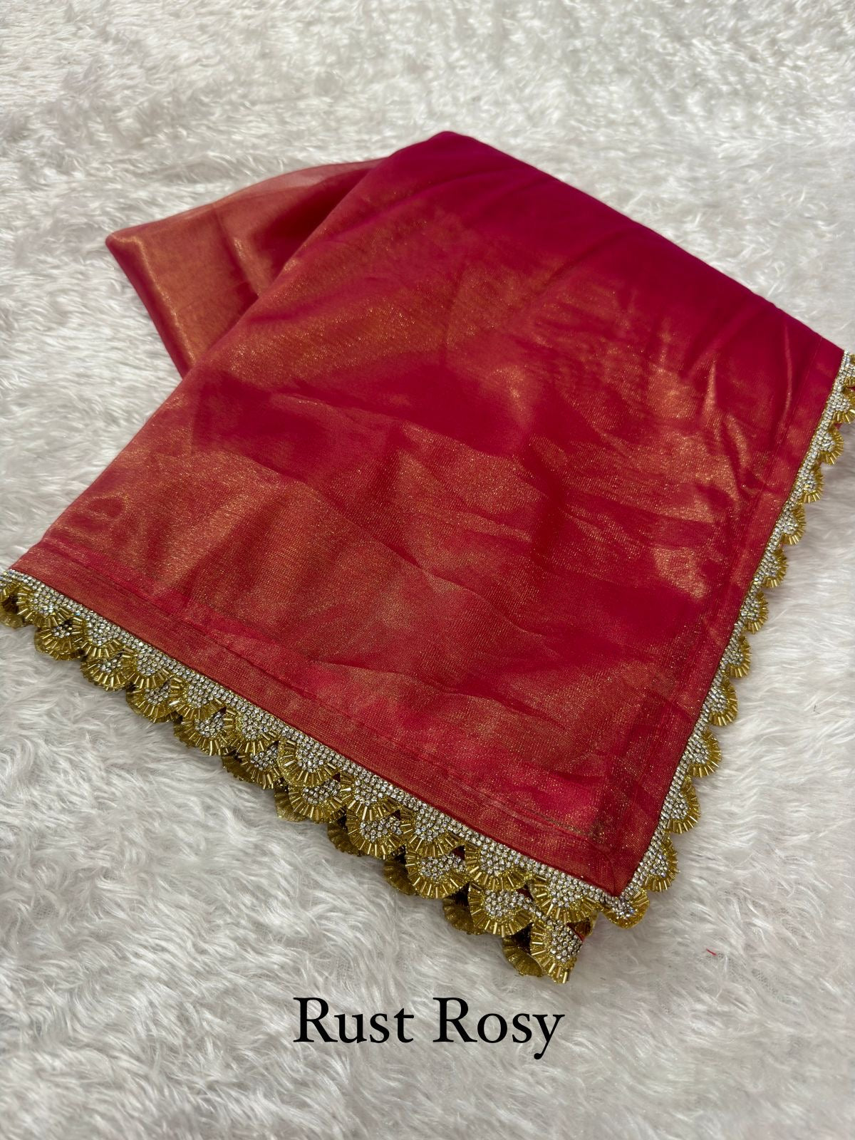 Shimmer Silk Saree  - Rich Colours & Gold Border