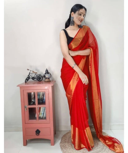 Trending LINA Chiffon Georgette Saree with big border