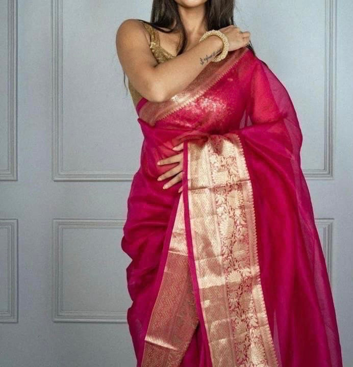 Arohi Baranasi Crepe Saree