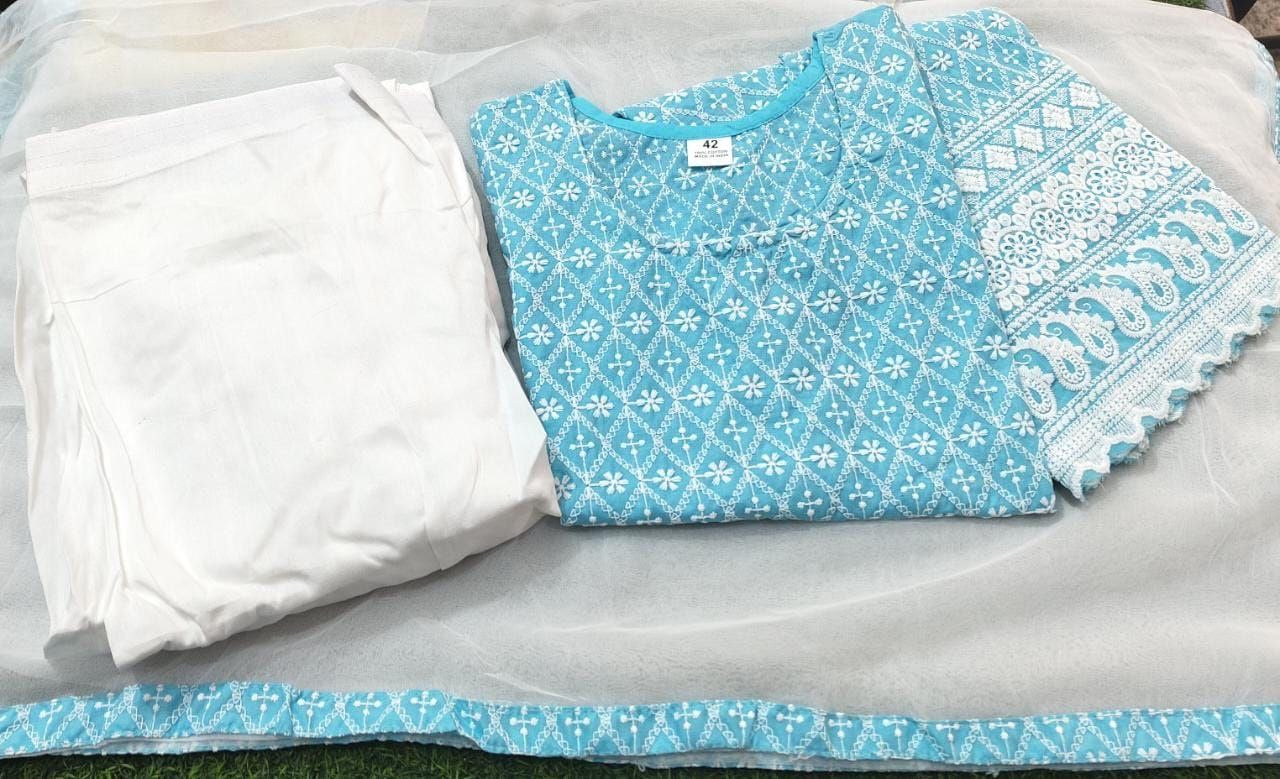 Charvi Baby Blue Salwar Patiala Suit