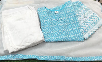 Charvi Baby Blue Salwar Patiala Suit