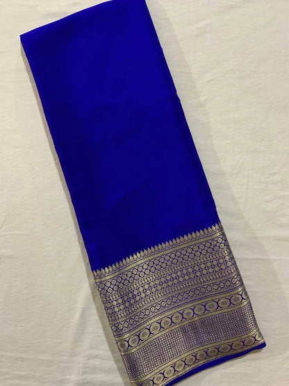 Mysore Crepe Saree with banarasi border