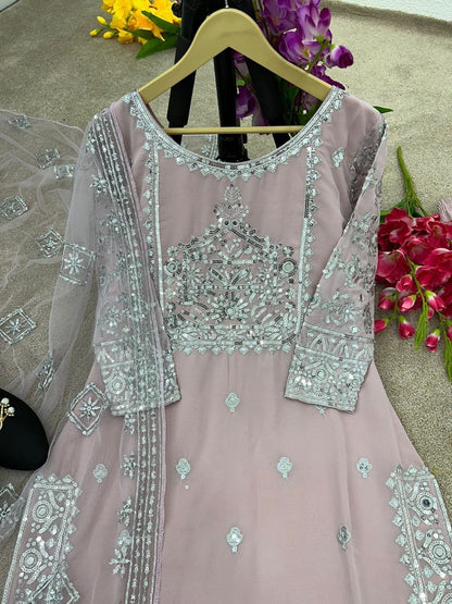 Zhara Pastel Sharara Suit