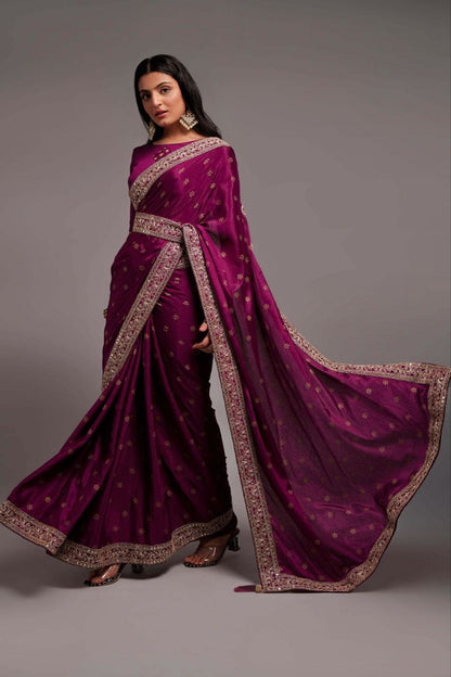 Meera 2.0 Georgette Saree with Grand Border