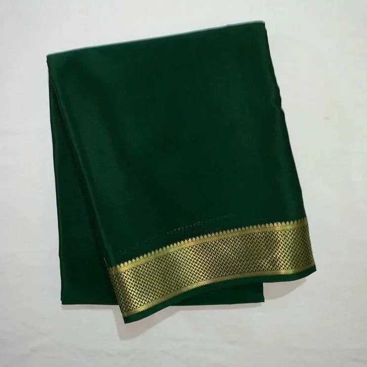 Mysore Crepe Saree x Small Border