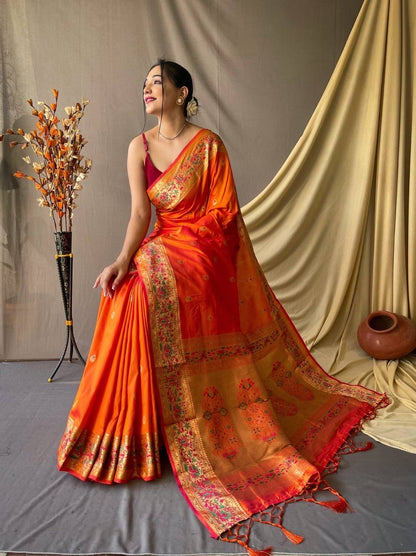 Soft Silk Saree with Gorgeous Borderwork