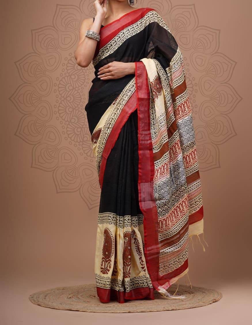 Comfy Linen Saree 1.0